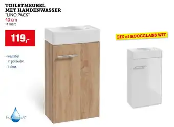AquaTrends Toiletmeubel met Handenwasser Lino Pack