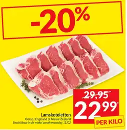 Intermarché Lamskoteletten aanbieding