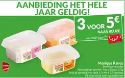 Intermarché Monique Ranou Smeerbare salades aanbieding