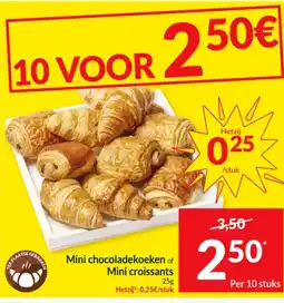Intermarché Mini chocoladekoeken of Mini croissants aanbieding