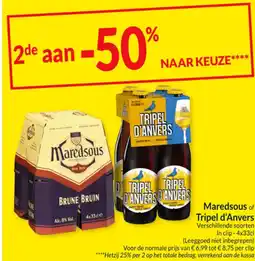 Intermarché Maredsous of Tripel d'Anvers aanbieding