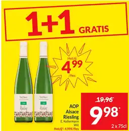 Intermarché AOP Alsace Riesling E. Kellermann Wit aanbieding