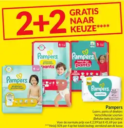 Intermarché Pampers Luiers, pants of doekjes aanbieding