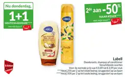 Intermarché Labell Deodorants, shampoo of conditioner aanbieding