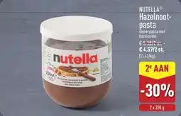 ALDI Nutella hazelnoot pasta aanbieding