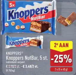 ALDI Knoppers knoppers nutbar aanbieding