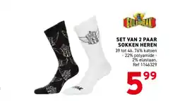 Trafic Set van 2 paar sokken heren aanbieding