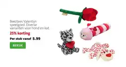 Intratuin Beeztees Valentijn speelgoed aanbieding