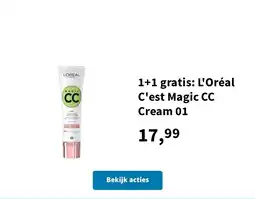 Plein.nl L'Oréal C'est Magic CC Cream 01 aanbieding
