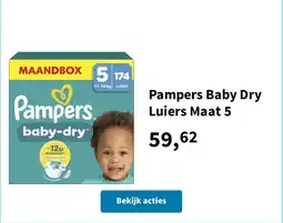 Plein.nl Pampers baby dry luiers maat 5 aanbieding