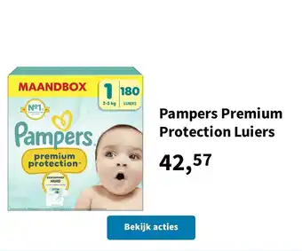 Plein.nl Pampers premium protection luiers aanbieding