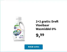 Plein.nl Dreft Vloeibaar Wasmiddel 0% aanbieding