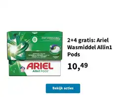 Plein.nl Ariel wasmiddel allin1 pods aanbieding