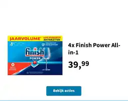 Plein.nl 4x finish power all in 1 aanbieding