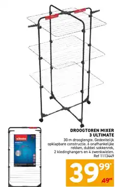 Trafic Droogtoren mixer 3 ultimate aanbieding
