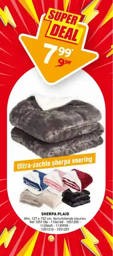 Trafic Sherpa plaid aanbieding