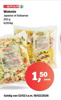 Spar Wokmix aanbieding