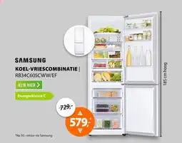 Expert Samsung koel vriescombinatie RB34C605CWW/EF aanbieding