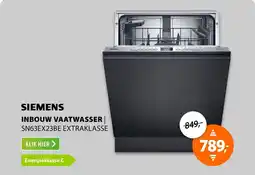 Expert Siemens inbouw vaatwasser SN63EX23BE extraklasse aanbieding