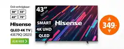 Expert Hisense QLED 4K TV 43E79Q (2025) aanbieding