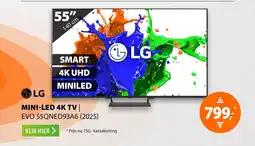 Expert LG mini LED 4K TV EVO 55QNED93A6 (2025) aanbieding