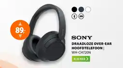 Expert Sony draadloze over ear hoofdtelefoon WH-CH720N aanbieding