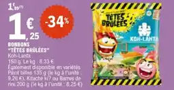E.Leclerc Bonbons têtes brûlées aanbieding
