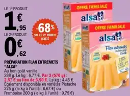 E.Leclerc Préparation flan entremets alsa aanbieding