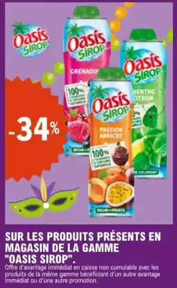 E.Leclerc Sur les produits présents en magasin de la gamme oasis sirop aanbieding
