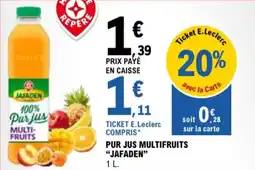 E.Leclerc Pur jus multifruits jafaden aanbieding