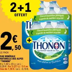 E.Leclerc Eau minérale naturelle des alpes thonon aanbieding