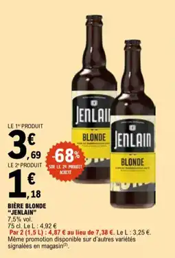E.Leclerc Bière blonde jenlain aanbieding
