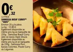 E.Leclerc Samossa bœuf curry agis aanbieding