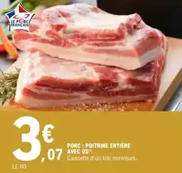 E.Leclerc Porc: poitrine entière avec os aanbieding