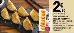E.Leclerc Gyoza bœuf ail piment ginza aanbieding
