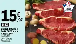 E.Leclerc Viande bovine : faux filet a griller aanbieding