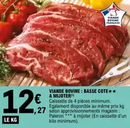 E.Leclerc Viande bovine : basse cote a mijoter aanbieding