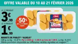 E.Leclerc Nuggets de poulet aldelis aanbieding