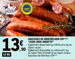 E.Leclerc Saucisses de montbéliard igp jean-louis amiotte aanbieding