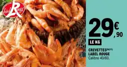 E.Leclerc Crevettes label rouge aanbieding
