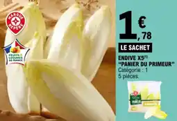 E.Leclerc Endive x5 panier du primeur aanbieding
