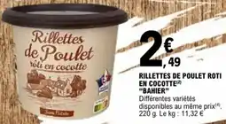 E.Leclerc Rillettes de poulet roti en cocotte bahier aanbieding