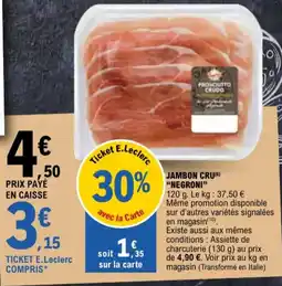 E.Leclerc Jambon cru negroni aanbieding