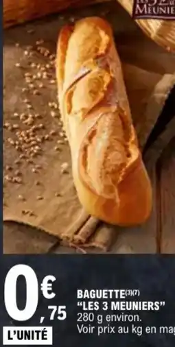 E.Leclerc Baguette les 3 meuniers aanbieding