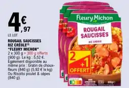 E.Leclerc Rougail saucisses riz créole Fleury Michon aanbieding
