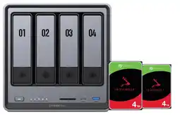 Coolblue UGREEN NASync DXP4800 Plus + Seagate Ironwolf 4TB Duo Pack aanbieding