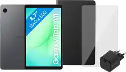 Coolblue Samsung Galaxy Tab A11 8,7 inch 64GB Wifi Grijs + Compleet Accessoirepakket aanbieding