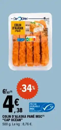E.Leclerc Colin d'alaska pané msc cap océan aanbieding