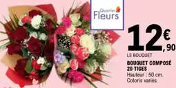 E.Leclerc Bouquet composé 20 tiges aanbieding