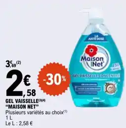 E.Leclerc Gel vaisselle maison net aanbieding